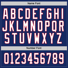 Load image into Gallery viewer, Custom Royal White-Red Hockey Jersey