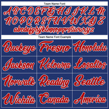 Load image into Gallery viewer, Custom Royal Red-White Authentic Baseball Jersey