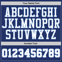 Load image into Gallery viewer, Custom Stitched Royal White Pinstripe White-Light Blue Sports Pullover Sweatshirt Hoodie