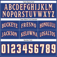 Load image into Gallery viewer, Custom Royal Cream-Maroon Authentic Throwback Basketball Shorts