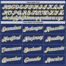 Load image into Gallery viewer, Custom Stitched Royal White-Gold Sports Pullover Sweatshirt Hoodie