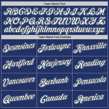 Load image into Gallery viewer, Custom Stitched Royal White-Light Blue Sports Pullover Sweatshirt Hoodie