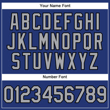 Load image into Gallery viewer, Custom Royal Gray-Black Authentic Baseball Jersey