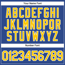 Load image into Gallery viewer, Custom Royal Gold-White Authentic Throwback Basketball Jersey