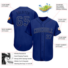 Load image into Gallery viewer, Custom Royal Navy-Gray Authentic Drift Fashion Baseball Jersey