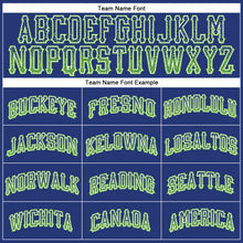 Load image into Gallery viewer, Custom Royal Neon Green-White Authentic Drift Fashion Baseball Jersey