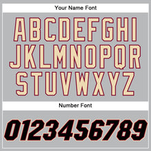 Load image into Gallery viewer, Custom Gray Black Pinstripe Black-Maroon Authentic Basketball Jersey