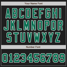 Load image into Gallery viewer, Custom Black Kelly Green-Yellow Authentic Split Fashion Baseball Jersey