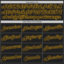 Load image into Gallery viewer, Custom White-Black Gold Authentic Split Fashion Baseball Jersey