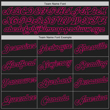 Load image into Gallery viewer, Custom White-Black Pink Authentic Split Fashion Baseball Jersey