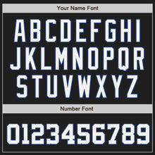 Load image into Gallery viewer, Custom Black White-Red Royal Authentic Split Fashion Baseball Jersey