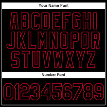 Load image into Gallery viewer, Custom White Black-Red Authentic Split Fashion Basketball Jersey