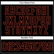 Load image into Gallery viewer, Custom White Black-Orange Authentic Split Fashion Basketball Jersey