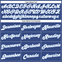 Load image into Gallery viewer, Custom White Royal-Light Blue Authentic Split Fashion Basketball Jersey