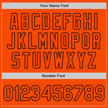 Load image into Gallery viewer, Custom White Orange-Black Authentic Split Fashion Baseball Jersey