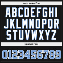 Load image into Gallery viewer, Custom Stitched Gray Light Blue-Black Split Fashion Sports Pullover Sweatshirt Hoodie