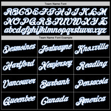 Load image into Gallery viewer, Custom Stitched Gray Light Blue-Black Split Fashion Sports Pullover Sweatshirt Hoodie