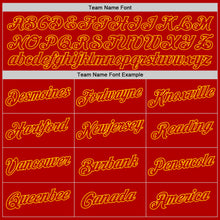 Load image into Gallery viewer, Custom Stitched White Red-Gold Split Fashion Sports Pullover Sweatshirt Hoodie