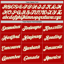 Load image into Gallery viewer, Custom Stitched White Red-Old Gold Split Fashion Sports Pullover Sweatshirt Hoodie