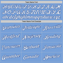 Load image into Gallery viewer, Custom Stitched Gold Royal-Light Blue Split Fashion Sports Pullover Sweatshirt Hoodie