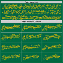 Load image into Gallery viewer, Custom Stitched White Kelly Green-Gold Split Fashion Sports Pullover Sweatshirt Hoodie