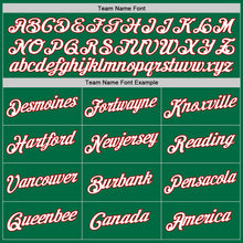 Load image into Gallery viewer, Custom Stitched Kelly Green White-Red Split Fashion Sports Pullover Sweatshirt Hoodie