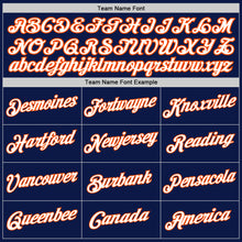 Load image into Gallery viewer, Custom Stitched White Navy-Orange Split Fashion Sports Pullover Sweatshirt Hoodie