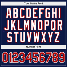 Load image into Gallery viewer, Custom Stitched Gold Red-Navy Split Fashion Sports Pullover Sweatshirt Hoodie