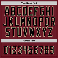 Load image into Gallery viewer, Custom Stitched Crimson Black-Cream Split Fashion Sports Pullover Sweatshirt Hoodie