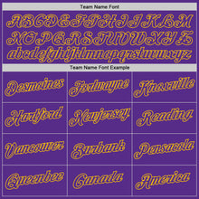 Load image into Gallery viewer, Custom Stitched White Purple-Gold Split Fashion Sports Pullover Sweatshirt Hoodie