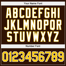 Load image into Gallery viewer, Custom Stitched Gray Gold-Brown Split Fashion Sports Pullover Sweatshirt Hoodie