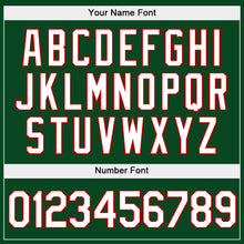 Load image into Gallery viewer, Custom Stitched Green White-Red Split Fashion Sports Pullover Sweatshirt Hoodie