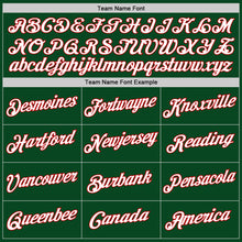 Load image into Gallery viewer, Custom Stitched Green White-Red Split Fashion Sports Pullover Sweatshirt Hoodie