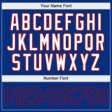 Load image into Gallery viewer, Custom Stitched White Royal-Red Split Fashion Sports Pullover Sweatshirt Hoodie