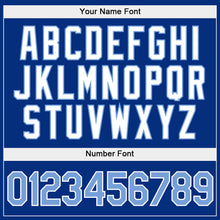 Load image into Gallery viewer, Custom Stitched Gold Light Blue-Royal Split Fashion Sports Pullover Sweatshirt Hoodie