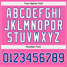 Load image into Gallery viewer, Custom Stitched Light Blue Royal-Pink Split Fashion Sports Pullover Sweatshirt Hoodie