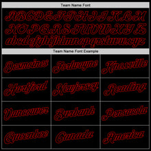 Load image into Gallery viewer, Custom Stitched White Black-Red Split Fashion Sports Pullover Sweatshirt Hoodie