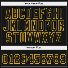 Load image into Gallery viewer, Custom Stitched White Black-Gold Split Fashion Sports Pullover Sweatshirt Hoodie