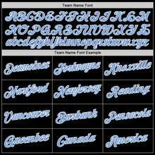 Load image into Gallery viewer, Custom Stitched Pink Light Blue-Black Split Fashion Sports Pullover Sweatshirt Hoodie