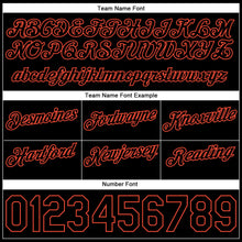 Load image into Gallery viewer, Custom White Black-Orange Authentic Throwback Split Fashion Basketball Shorts