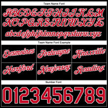 Load image into Gallery viewer, Custom Gray Red-Black Authentic Throwback Split Fashion Basketball Shorts