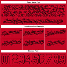 Load image into Gallery viewer, Custom White Red-Black Authentic Throwback Split Fashion Basketball Shorts