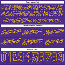 Load image into Gallery viewer, Custom White Purple-Gold Authentic Throwback Split Fashion Basketball Shorts