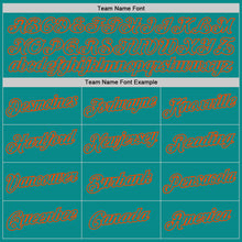 Load image into Gallery viewer, Custom Stitched White Aqua-Orange Split Fashion Sports Pullover Sweatshirt Hoodie