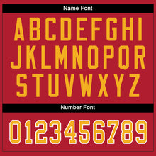 Load image into Gallery viewer, Custom Scarlet Gold-White Split Fashion Football Jersey