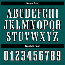 Load image into Gallery viewer, Custom Midnight Green White-Black Split Fashion Football Jersey