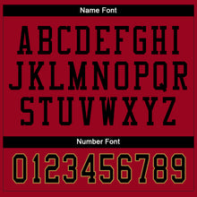 Load image into Gallery viewer, Custom Red Black-White Split Fashion Football Jersey