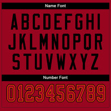 Load image into Gallery viewer, Custom White Red-Black Split Fashion Football Jersey