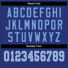 Load image into Gallery viewer, Custom Royal Light Blue-White Split Fashion Football Jersey