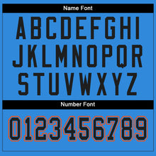 Load image into Gallery viewer, Custom Powder Blue Black-White Split Fashion Football Jersey
